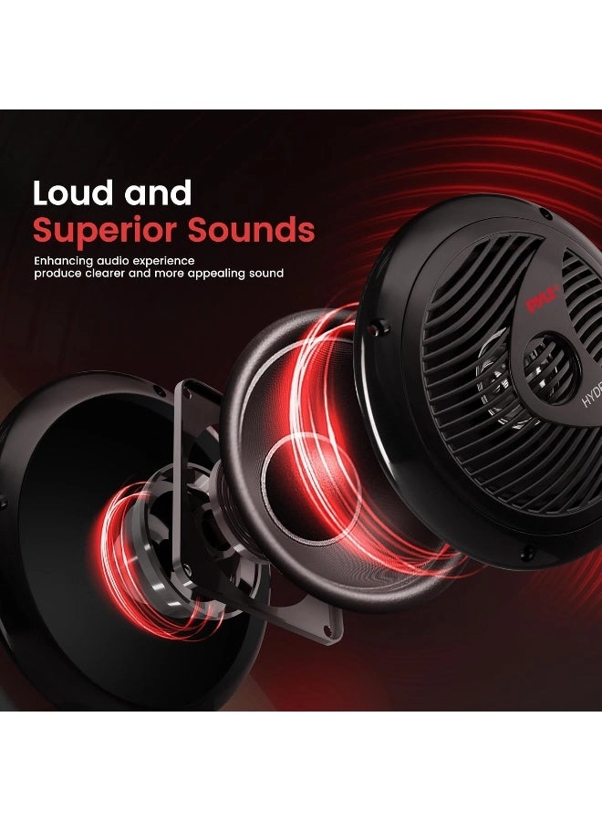 Dual Marine Speakers - 6.5 Inch 120 Watt