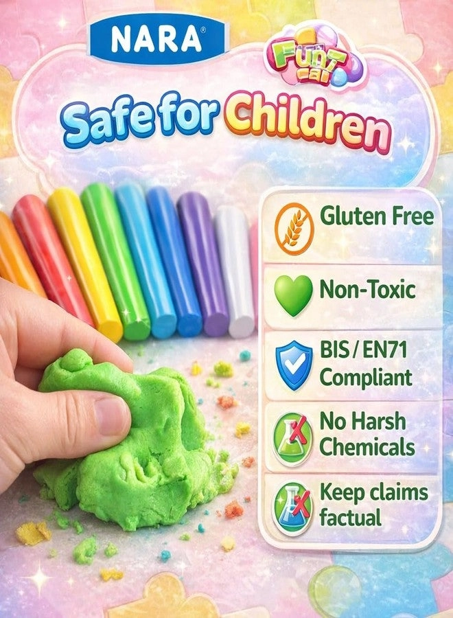 Modelling Clay - Soft Non-Toxic + Shape Cutters + Rolling Pin