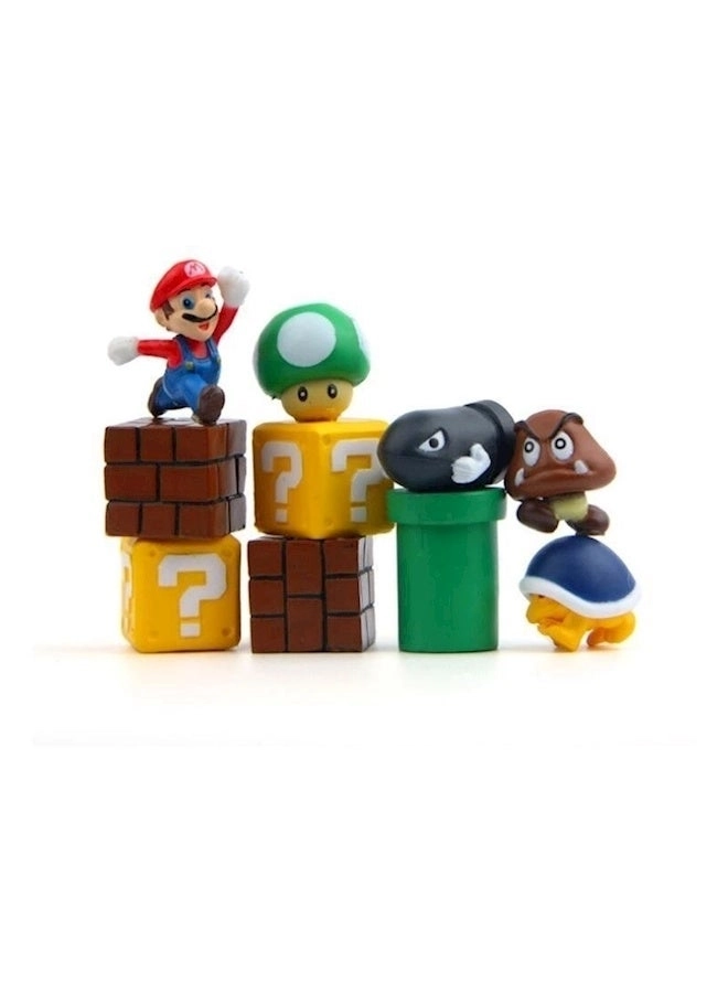 Nintendo Classic Super Mario Decoration Doll Set 8 pcs