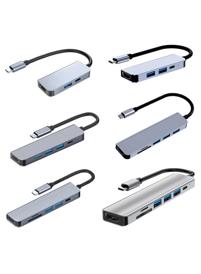 Type-c Docking Station - 5-in-1 Usb-chub Gigabit Network Card