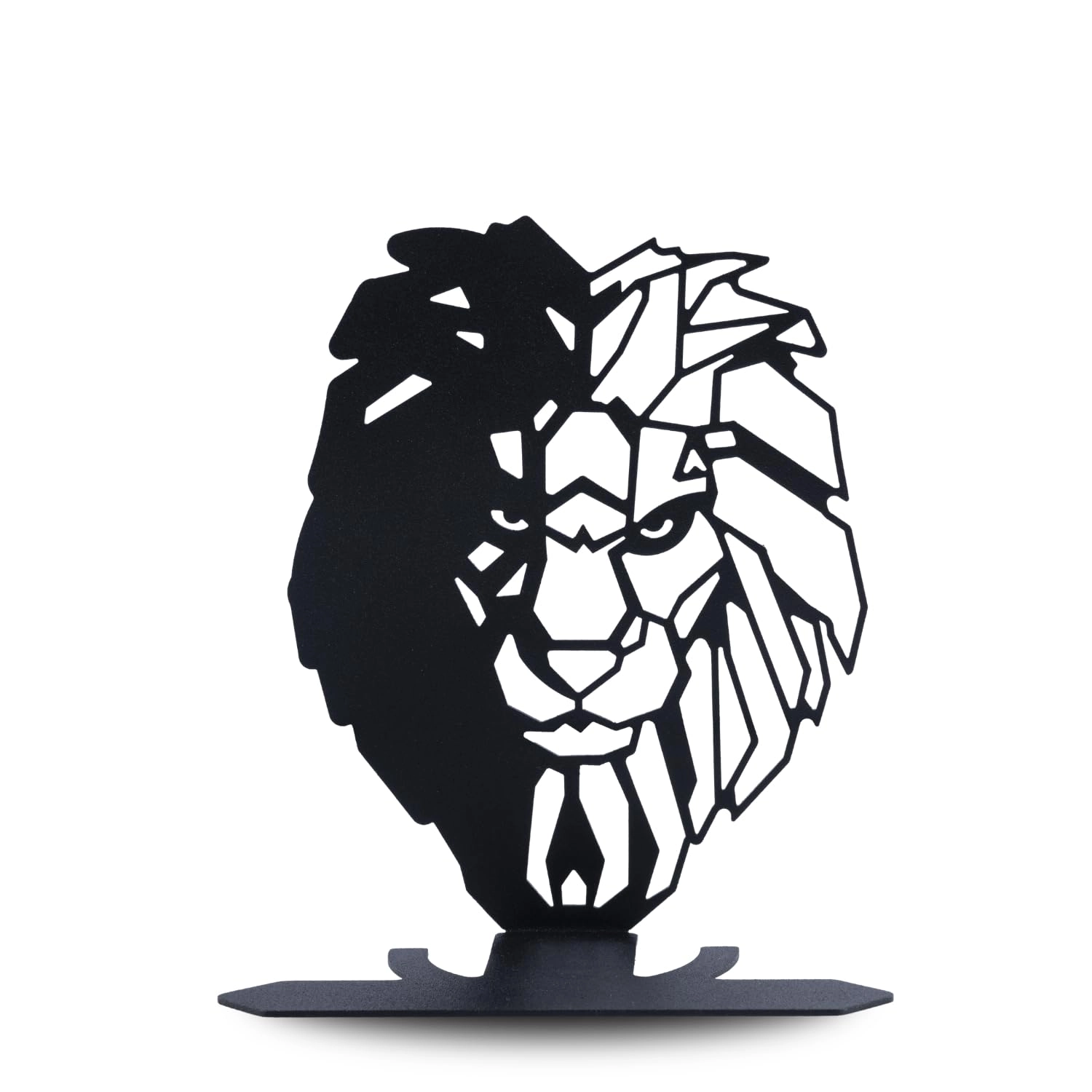 rap creation Lion Face Metal Table Decor - Metal