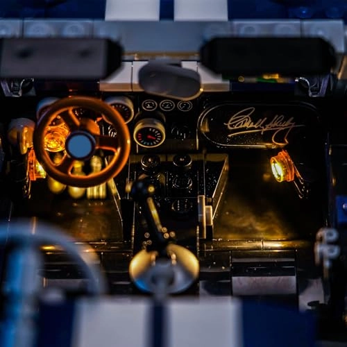LED Light Set Compatible with Lego 10357 Shelby Cobra 427 S/C - Touch Dimmer Switch 2 light sources