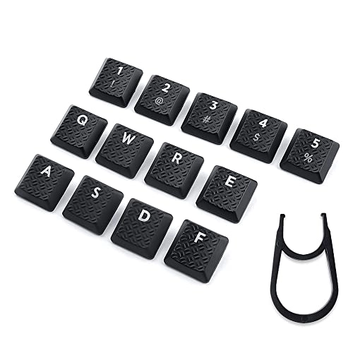 13pcs key Texture Tactility Backlit Keycaps Replacement - 13 Keys Compatible for Logitech G813/G815/G913/G915 TKL RGB Mechanical Gaming Keyboard