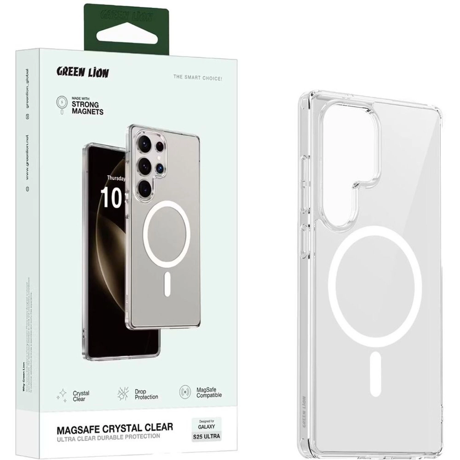 Crystal Clear Case with MagSafe for Samsung Galaxy S25