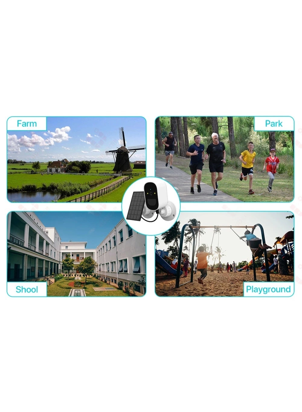 Wireless Solar Security Camera 2K