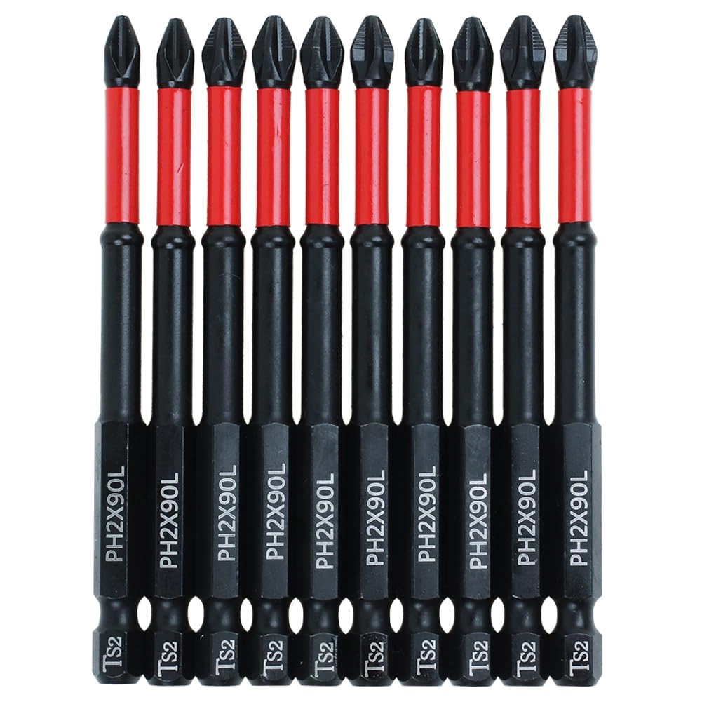 AUTOTOOLHOME Phillips PH2 - 10 Pack 3-1/2" Length