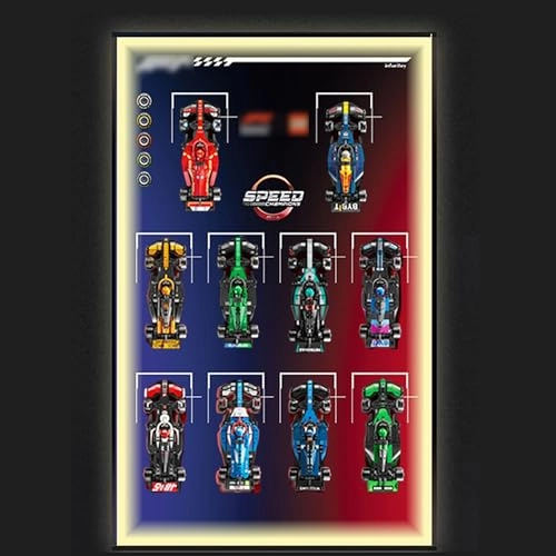 Le*go Speed Champions F1 Display Wall Mount
