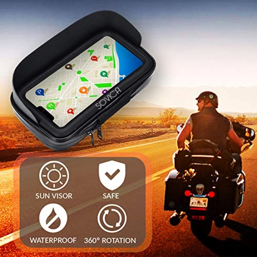 Motorcycle Bicycle Waterproof Case - Anti-Glare Fits up to 7.2 Inch