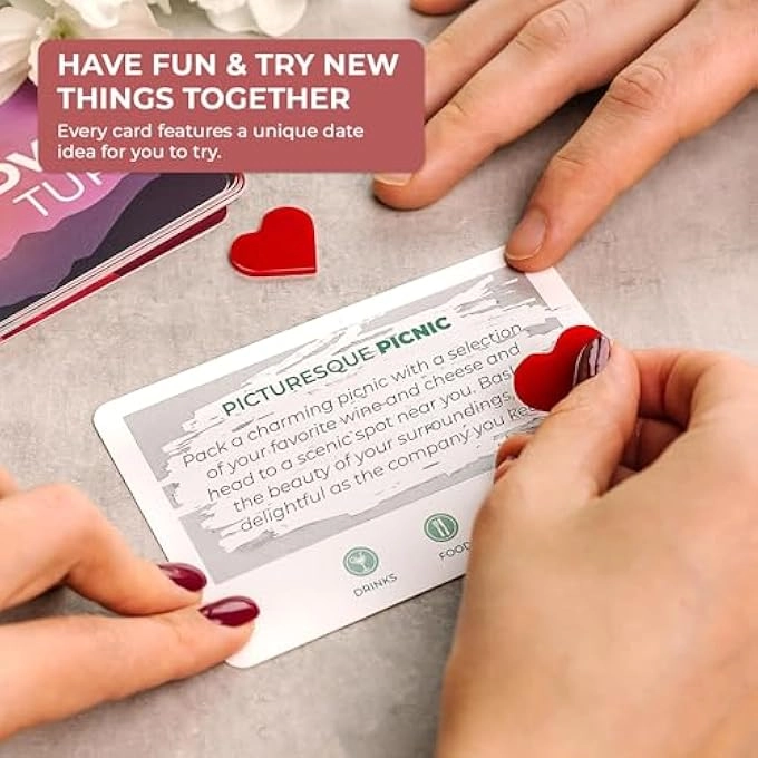 DATE IDEA CARDS - 60 Scratch Off Card Deck Date Night Ideas