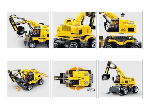 PowerBricks E7 Wheeled Excavator 4WD