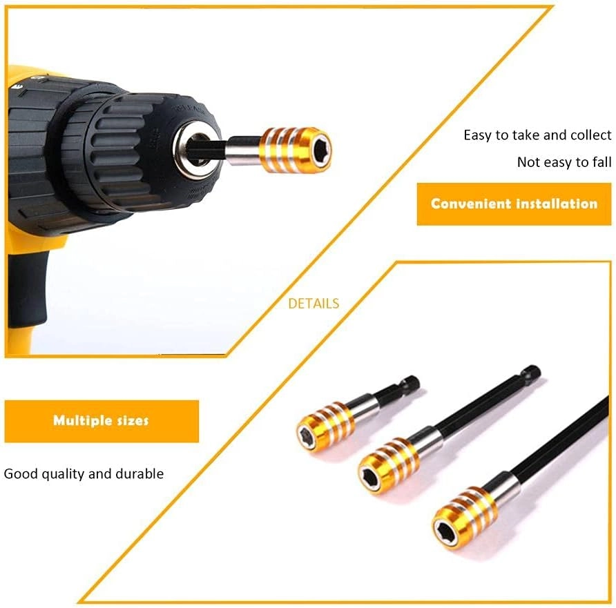 Magnetic Extension Chuck Adapter - 60mm/100mm/150mm 1/4 inch Set