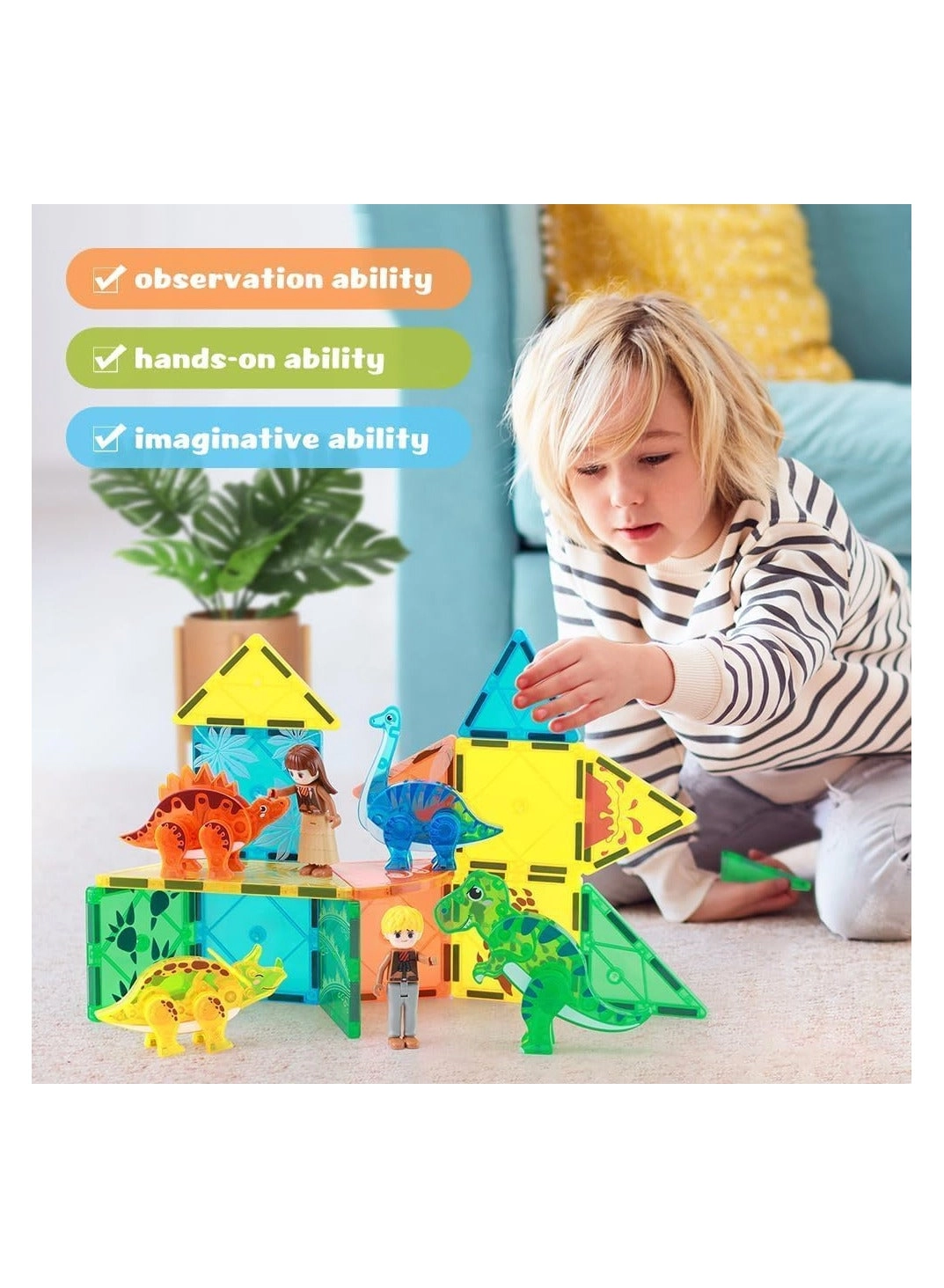 Magnetic Tiles Animal Zone - 3+ 49 pieces
