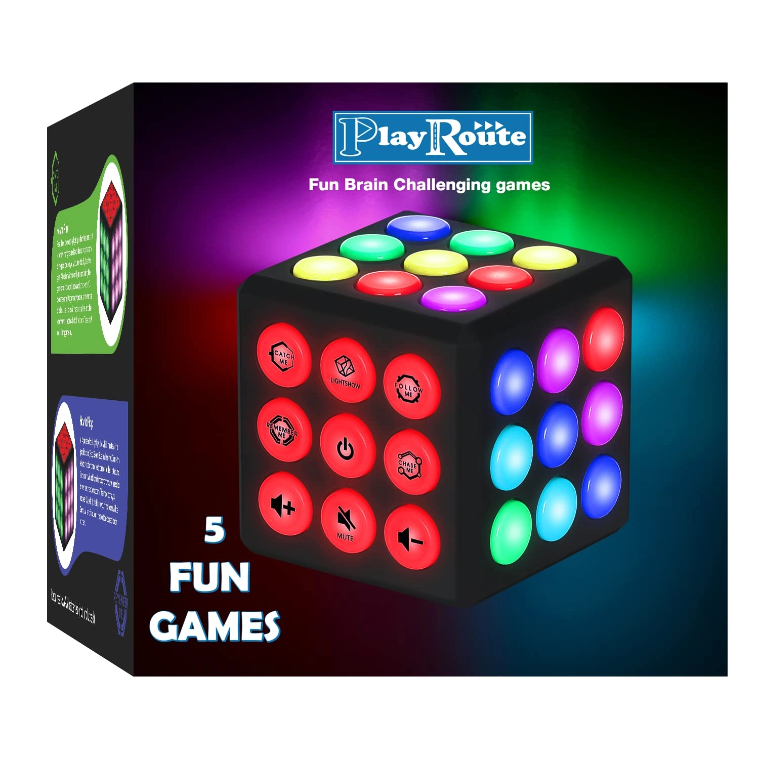 PlayRoute Electronic Brain & Memory Game Cube - 6-12 years