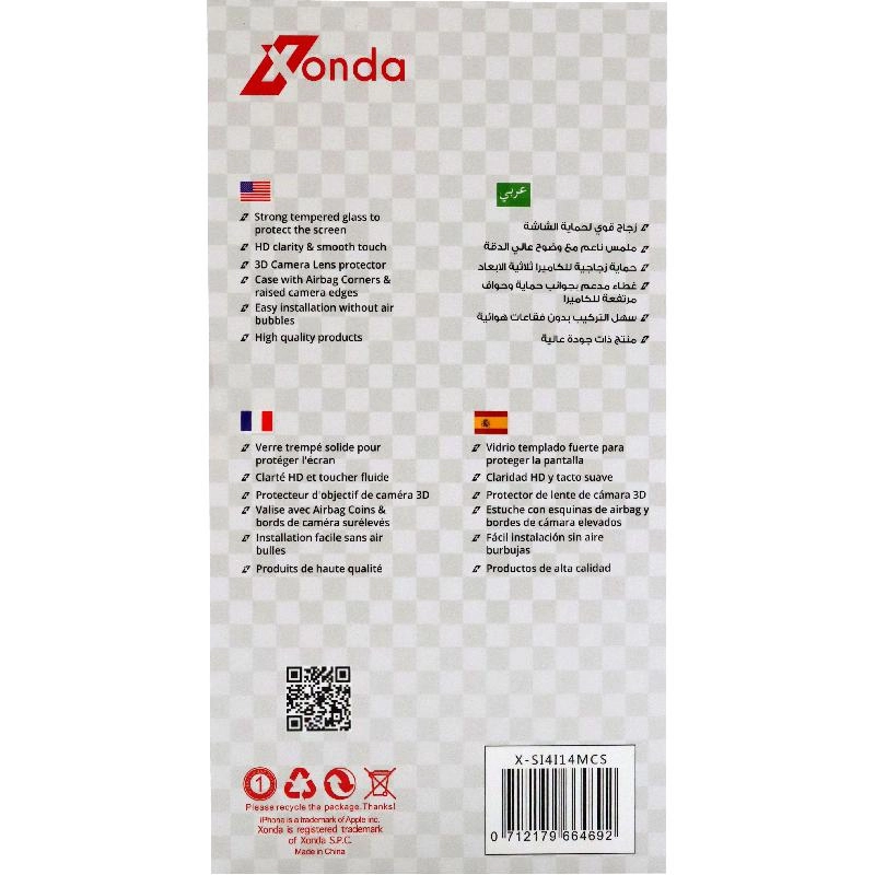 Clear Case - Clear for iPhone 14 + Privacy Tempered Glass for iPhone 14 + Camera Lens for iPhone 14 + Anti-bacteria Spray