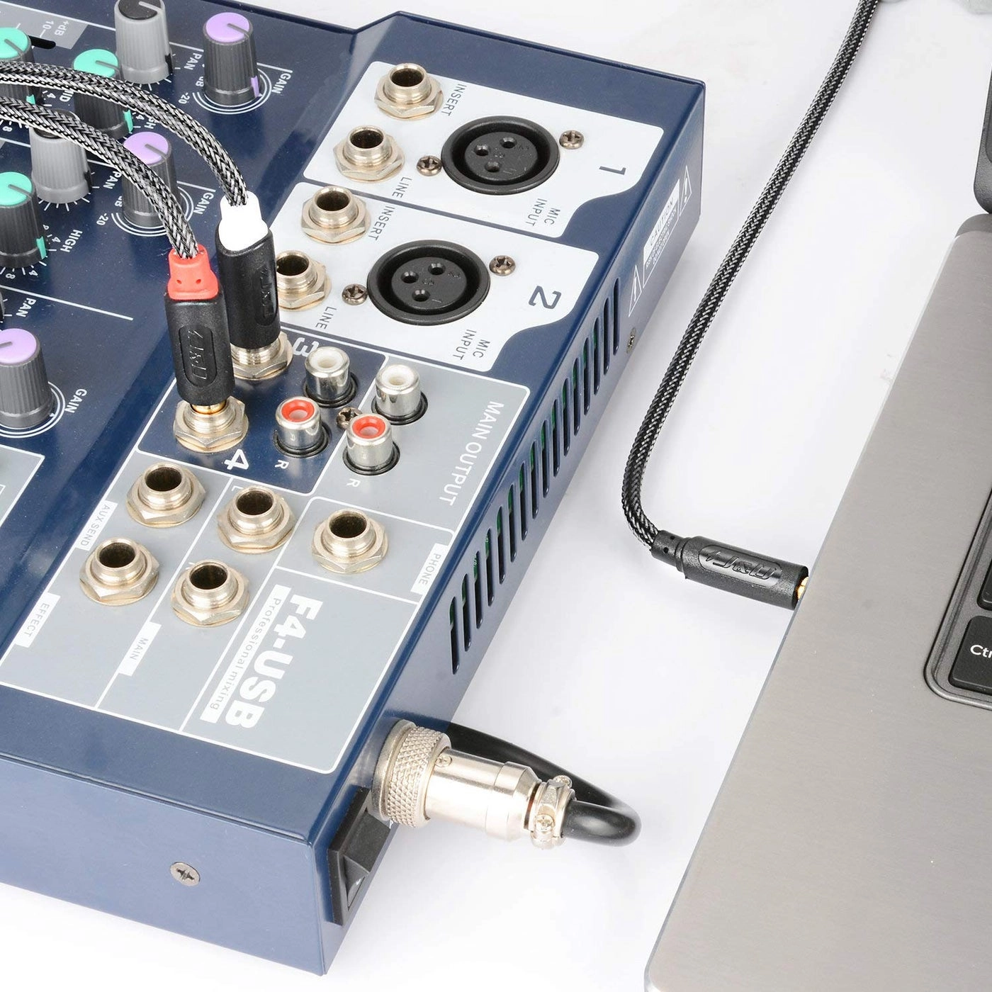 3.5mm TRS to Dual 6.35mm TS Breakout Cable - 6 Feet