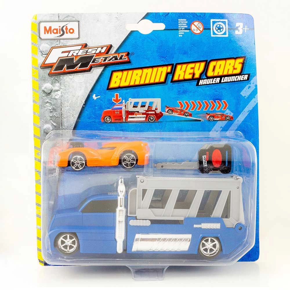 Fresh Metal Burnin Key Car Launcher Hauler - Multi Colour 3 +