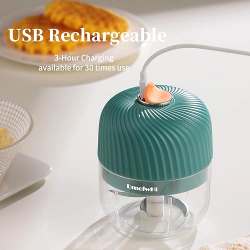 Electric mini chopper - 250 Milliliters USB Rechargeable