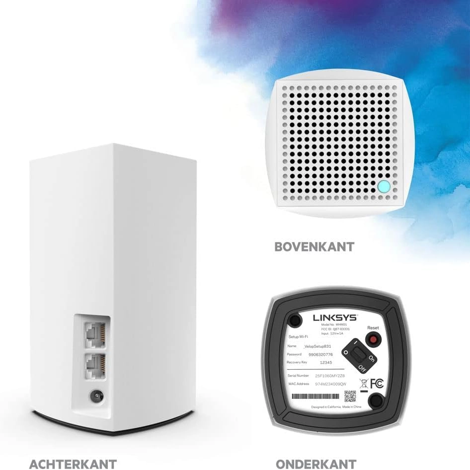 (Renewed) Velop Tri-Band AC2200 - 2200 Mbps 802.11ac