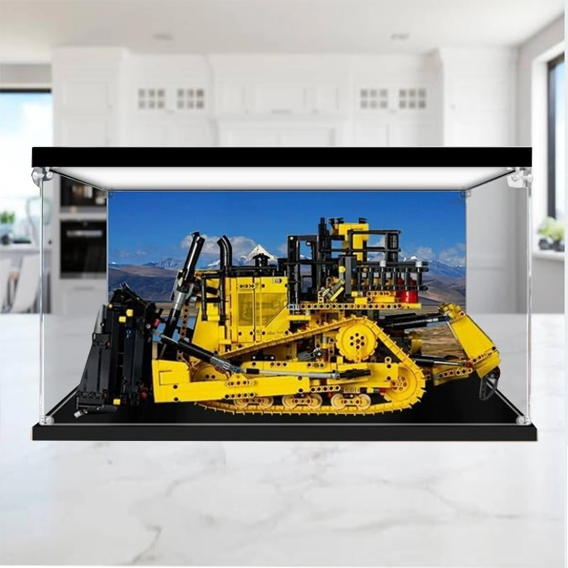 Technic Display Case (42131) - Clear Acrylic Black Bottom+top Light