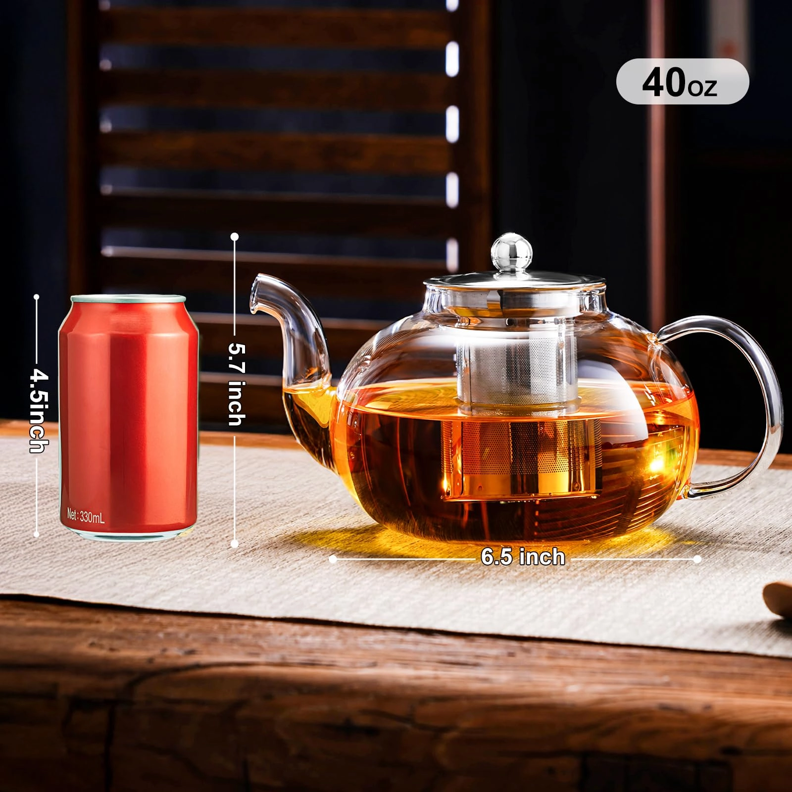 Glass Teapot - 1200ml