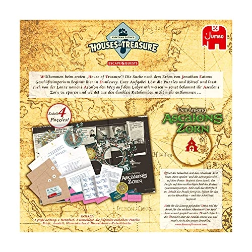Jonathan Eaton Houses of Treasure - Escape Quest - The Beginning: Ascalon's Wrath - Escape Room Game (German)