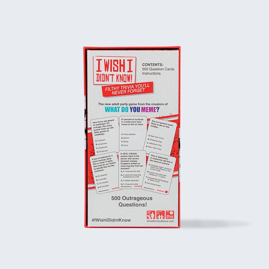 I Wish I Didn'T Know - Trivia Party Game
