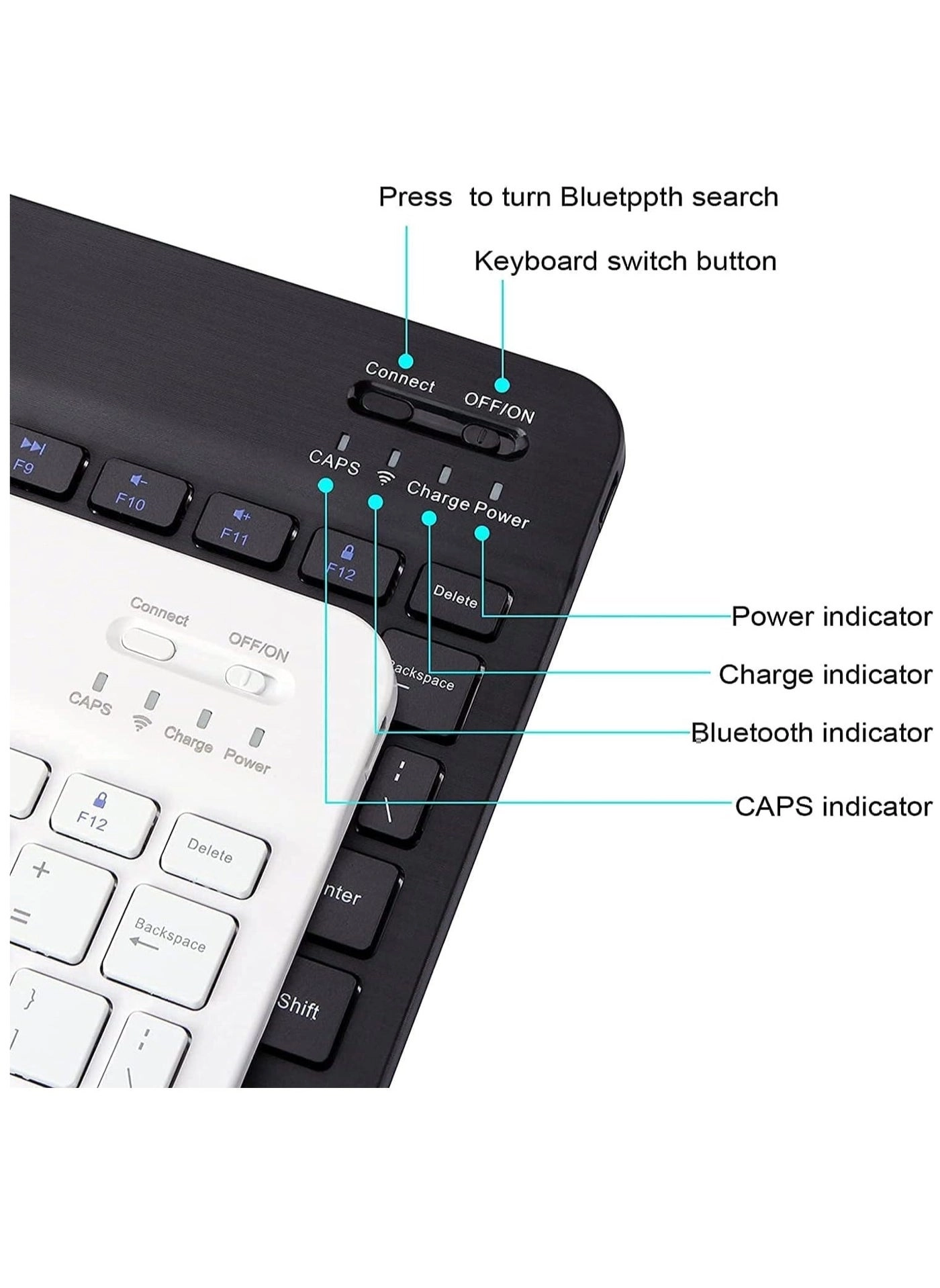 Foldable Bluetooth Keyboard