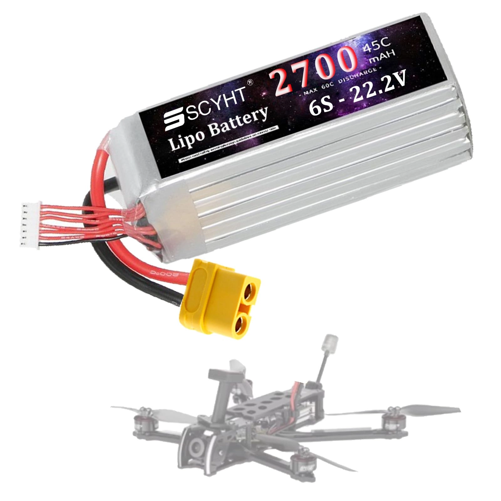 6S Drone battery - 2200mAh 2600mAh 2700mAh 3000mAh