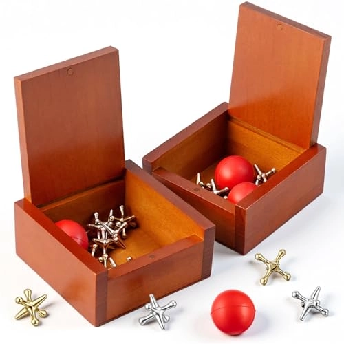 Hiboom Metal Jacks Game - 2 Pack