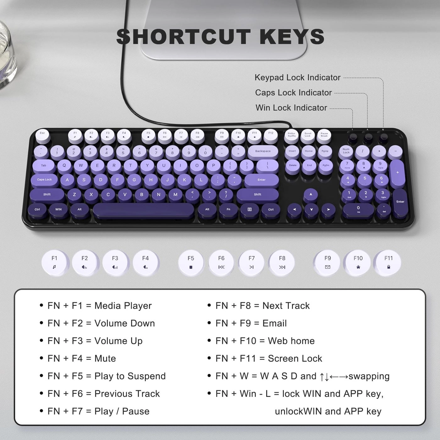 Wired Computer Keyboard - Wired