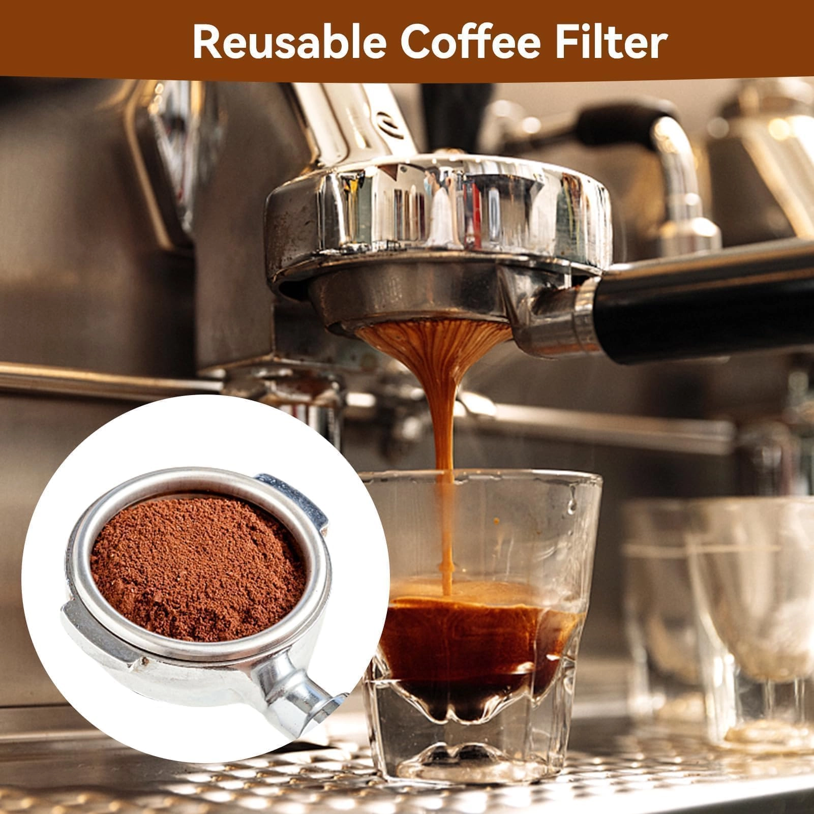 Coffee Filter - 51mm Double Layer Pressurized