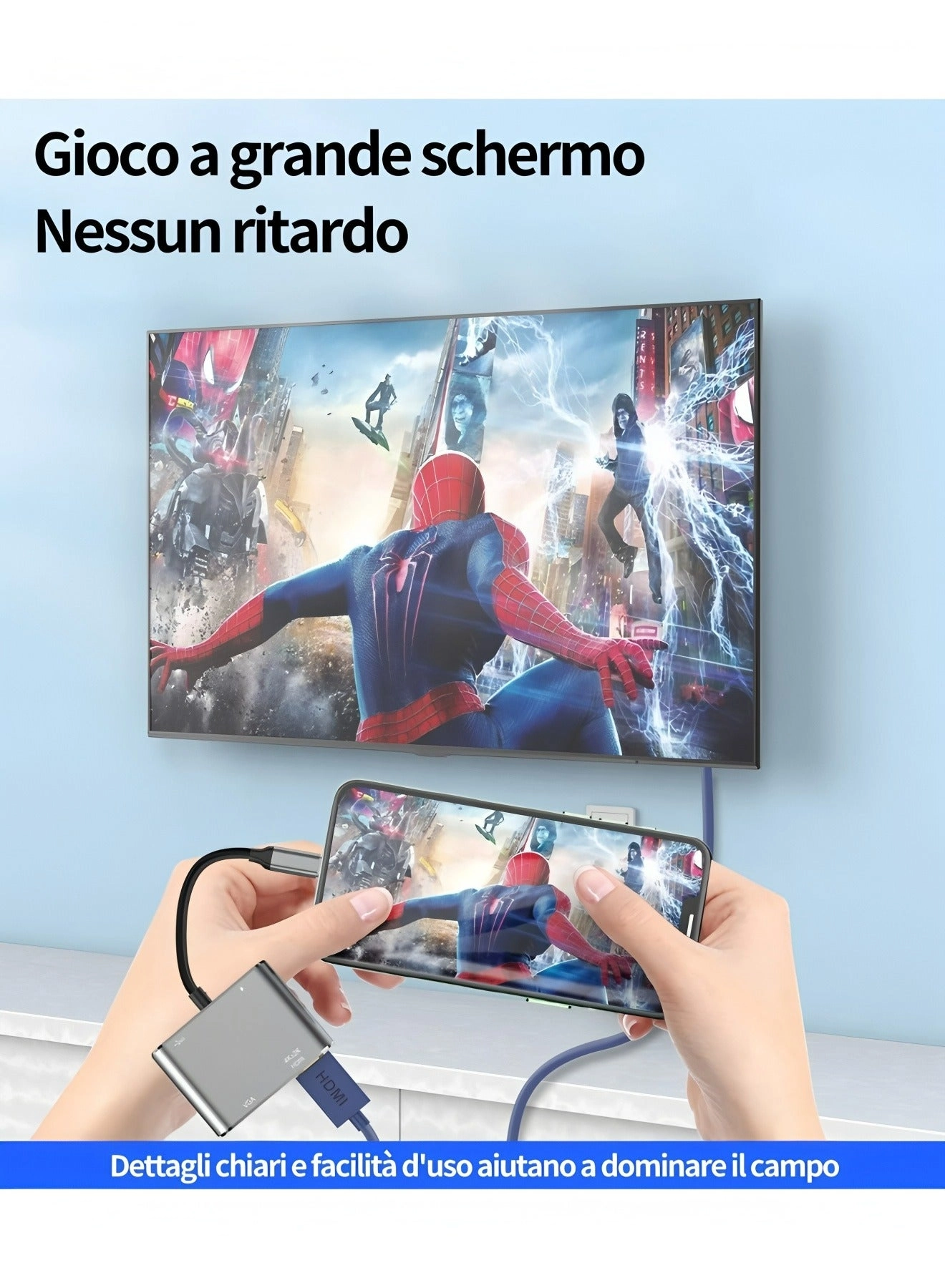 USB C Hub Adapter - 4K HDMI USB 3.0 100W PD