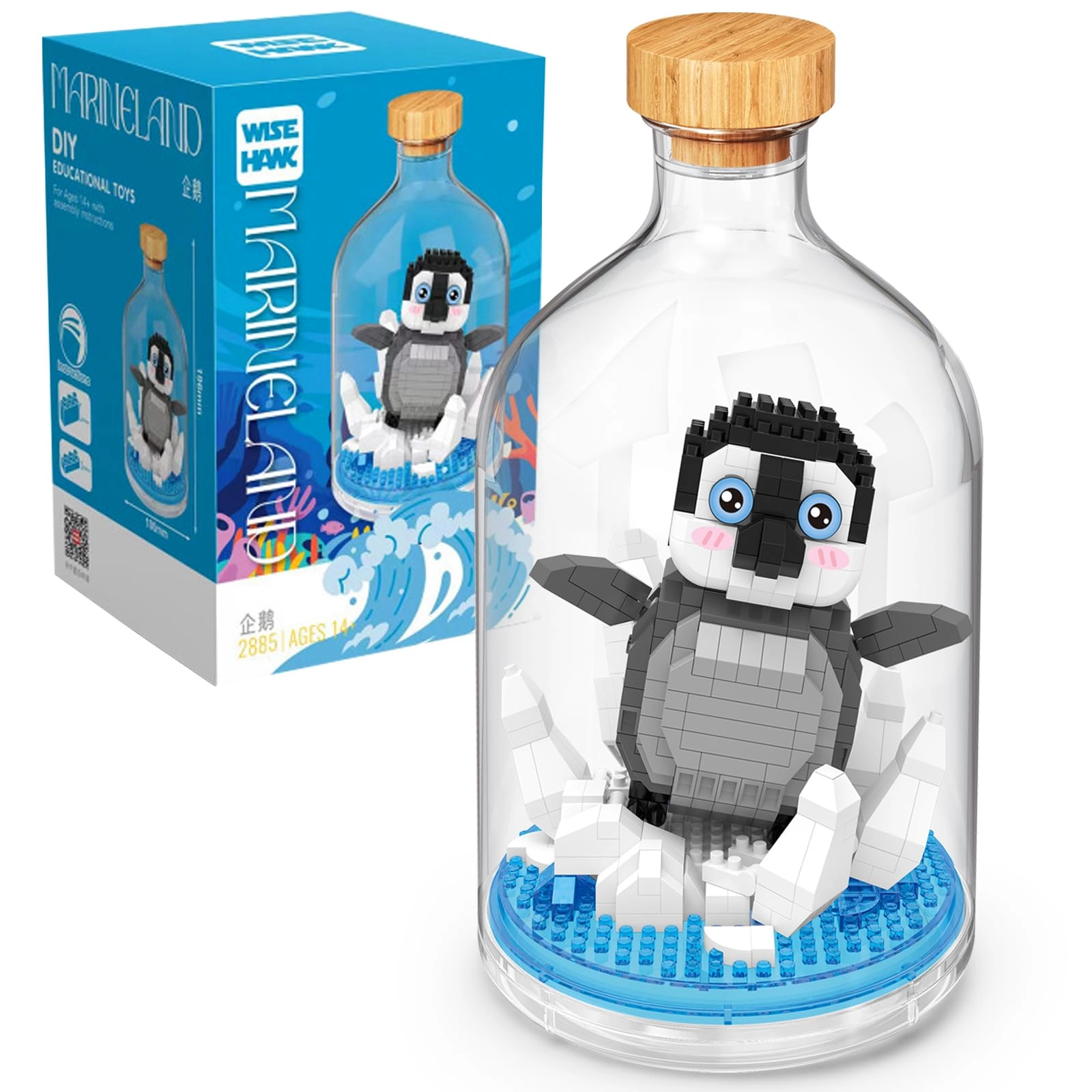 OLTLYUNH Creative Penguin Building Blocks - Penguin 1 pcs
