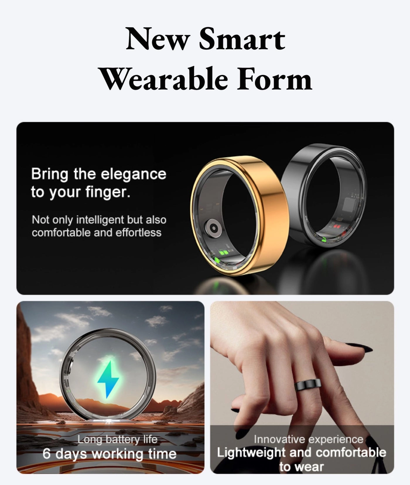 Smart Health Ring - 18.2mm 7Day Camera