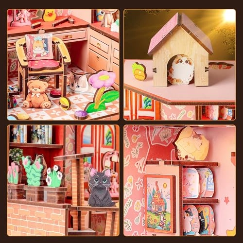 DIY Miniature House Dollhouse - Cat Hut