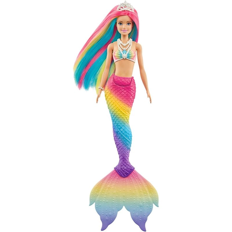 Barbie Dreamtopia Rainbow Magic Mermaid - Rainbow Hair Water-Activated Color Change Ages 3+