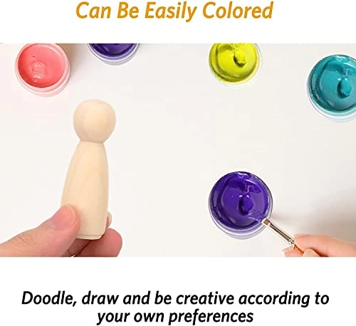 Wooden Peg Doll - 10 Pcs