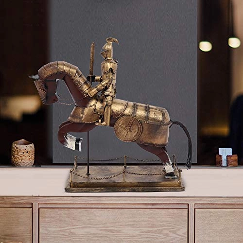 Soldier with Horse Decor Model - Iron