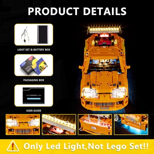 Light Kit for LEGO 42204 Toyota Supra MK4 - Plastic Fast and Furious 1