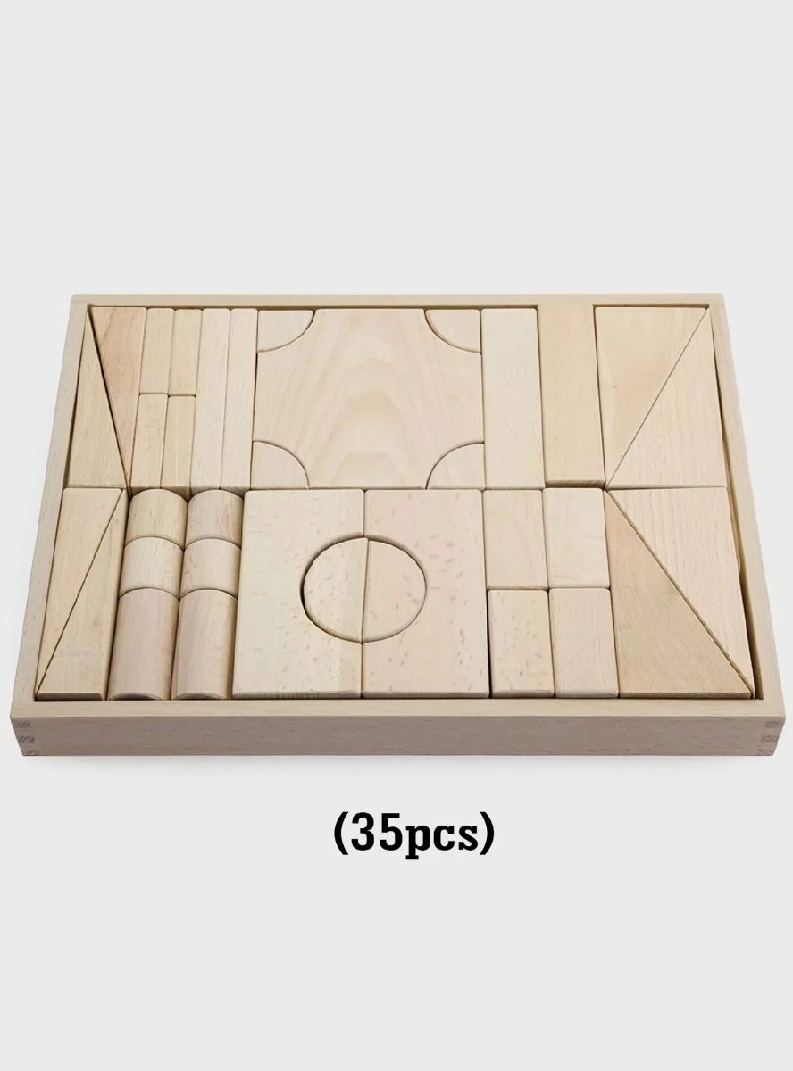 Beech Wood Block - 6 Trays Set#2