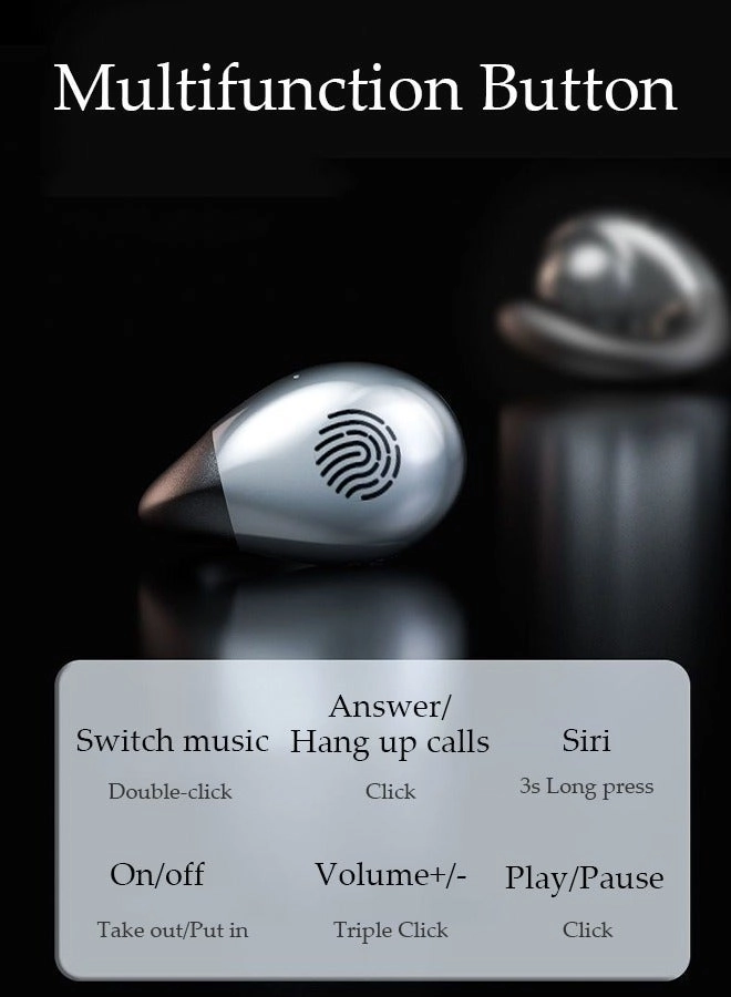 Clip On Bluetooth Earphones Wireless Earbud