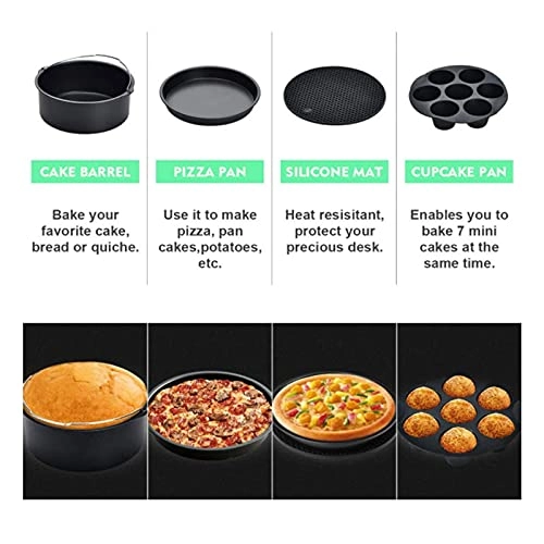 Air Fryer Kit - Metal+carbon steel+stainless steel 12pcs