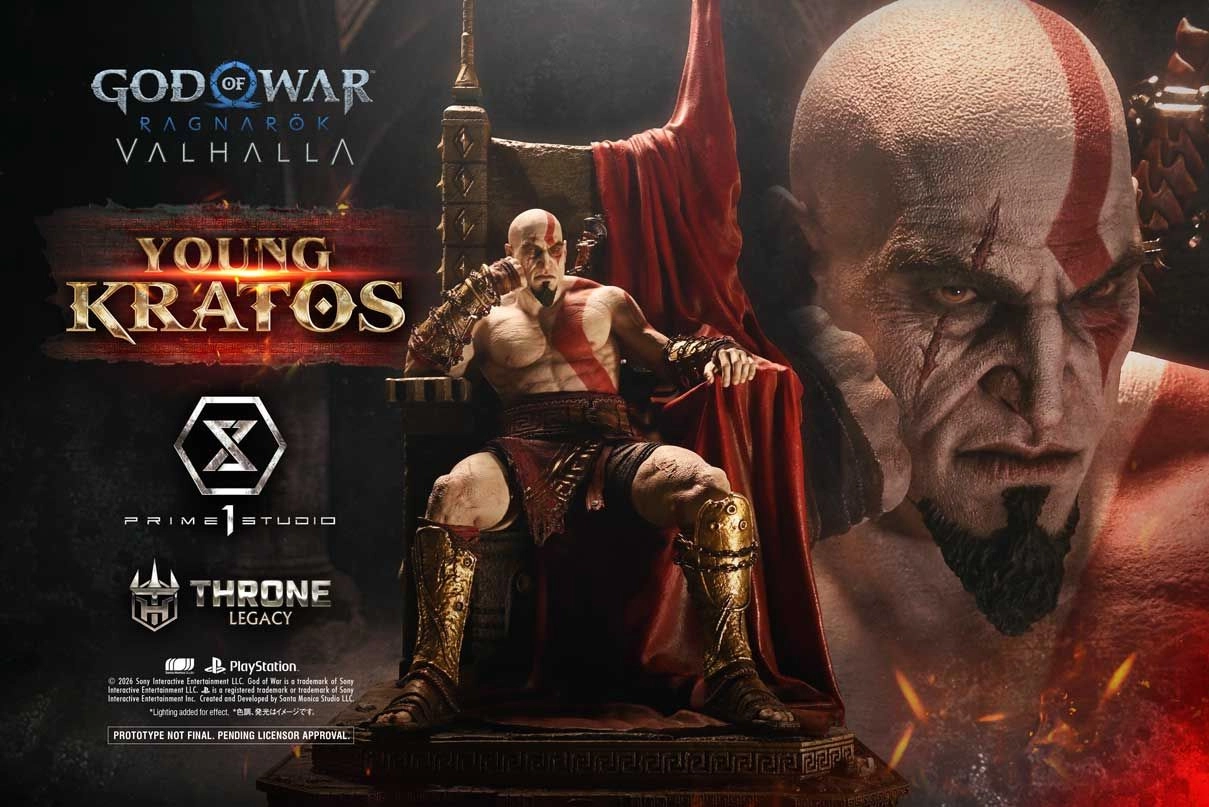 Young Kratos Throne Legacy - Polystone and other materials