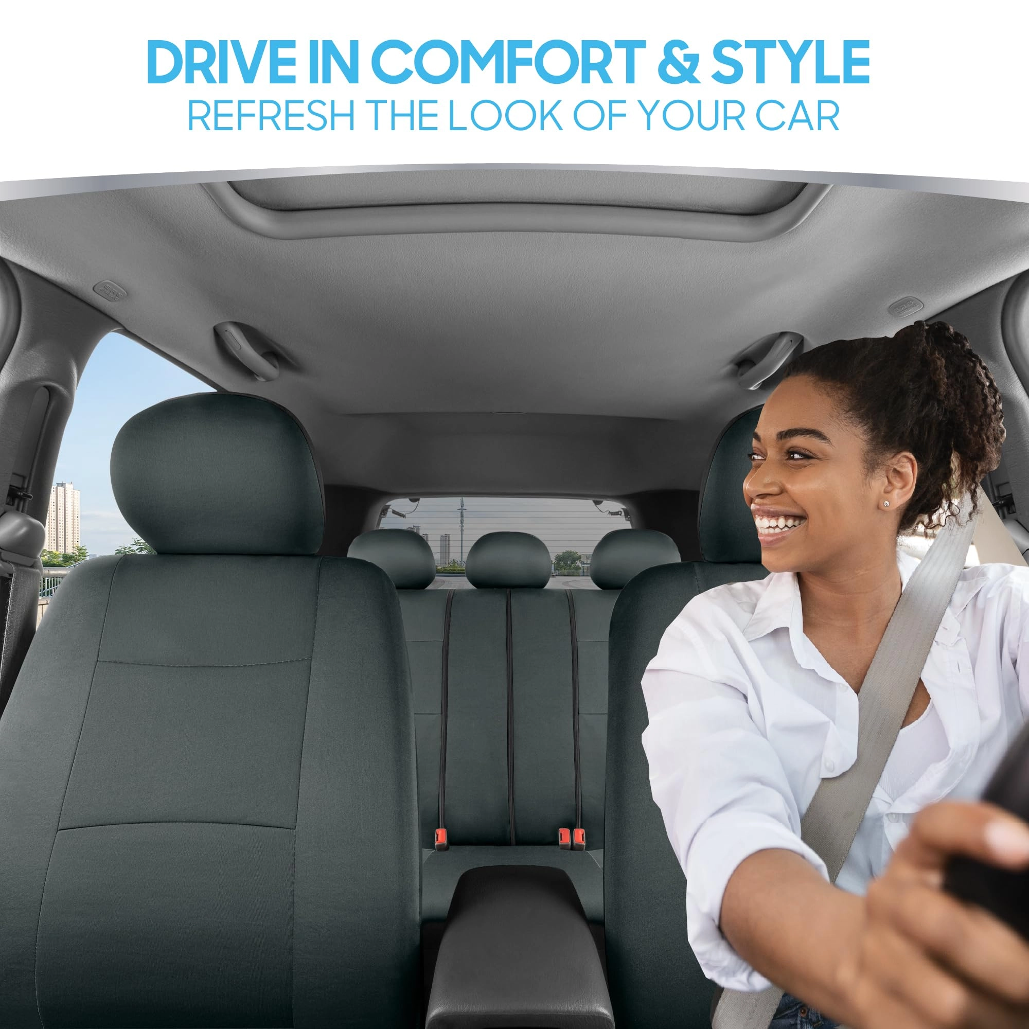PolyPro Car Seat Covers - Solid Beige Universal Fit
