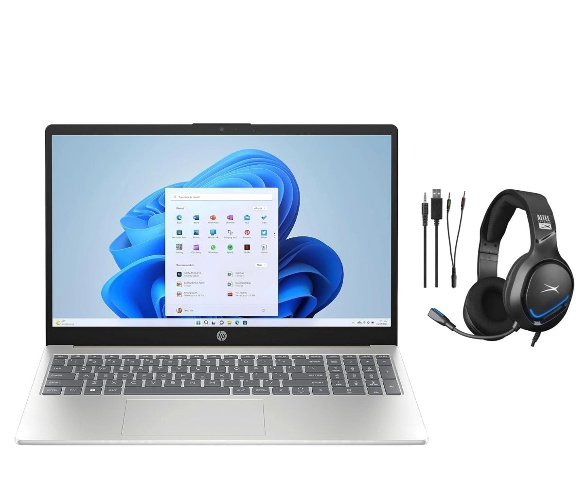 HP Laptop - 15.6'' 1TB 16GB Core i5-1334U + Gaming Headset - RGB