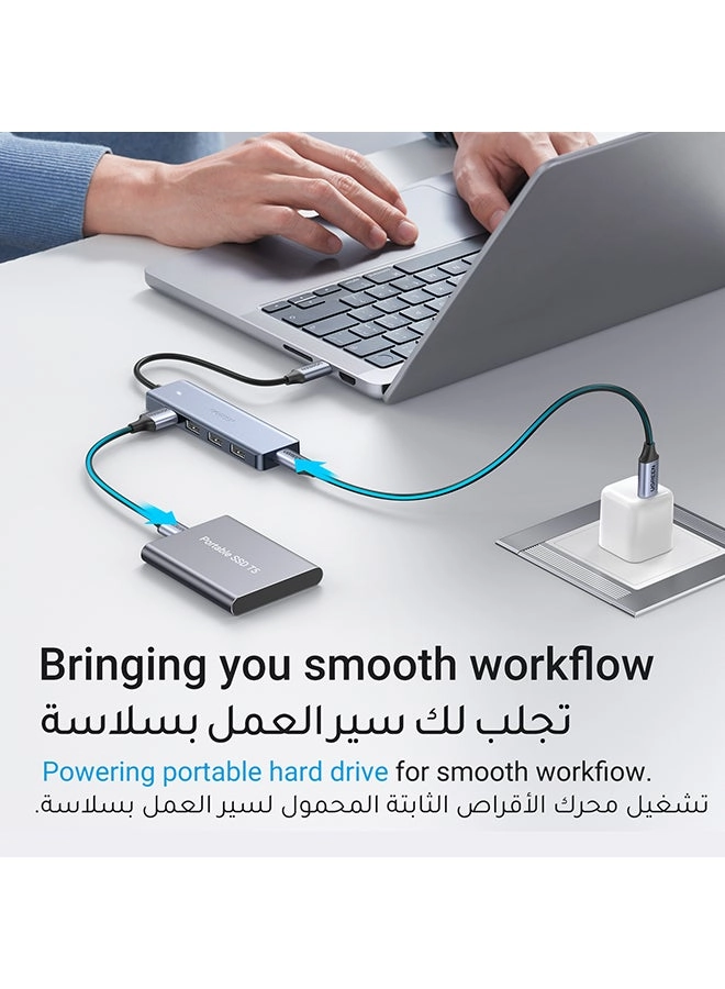 4-in-1 USB Type C Hub