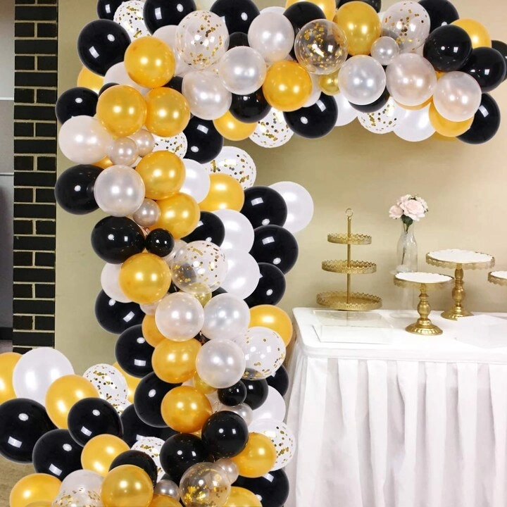 Party Time Trading LLC Balloon Arch Garland Kit - 121-Pieces Wedding Graduation Anniversary Baby Shower Birthday