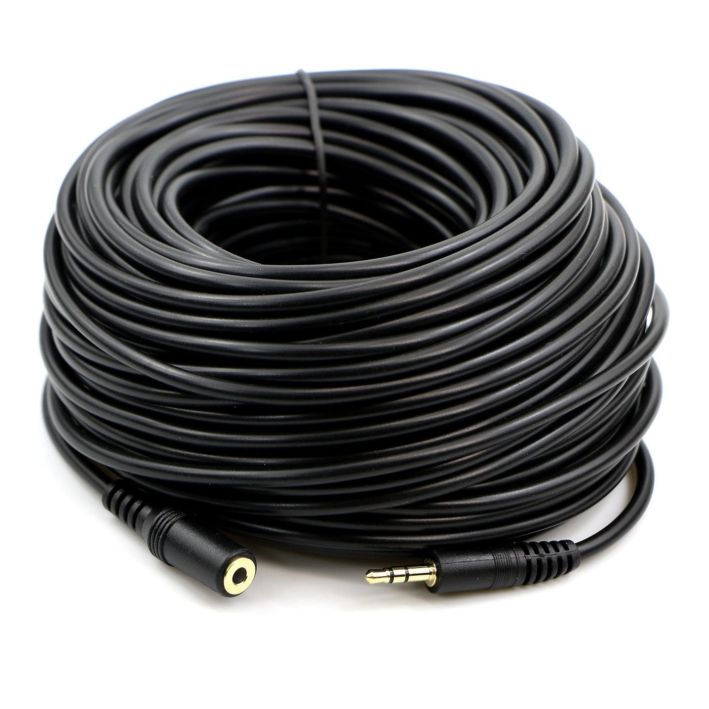 PASOW 3.5mm Stereo Male to Female Extension Audio Cable Cord - 100 Feet