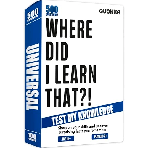 Where Did I Learn That? - 500 Questions Card Game