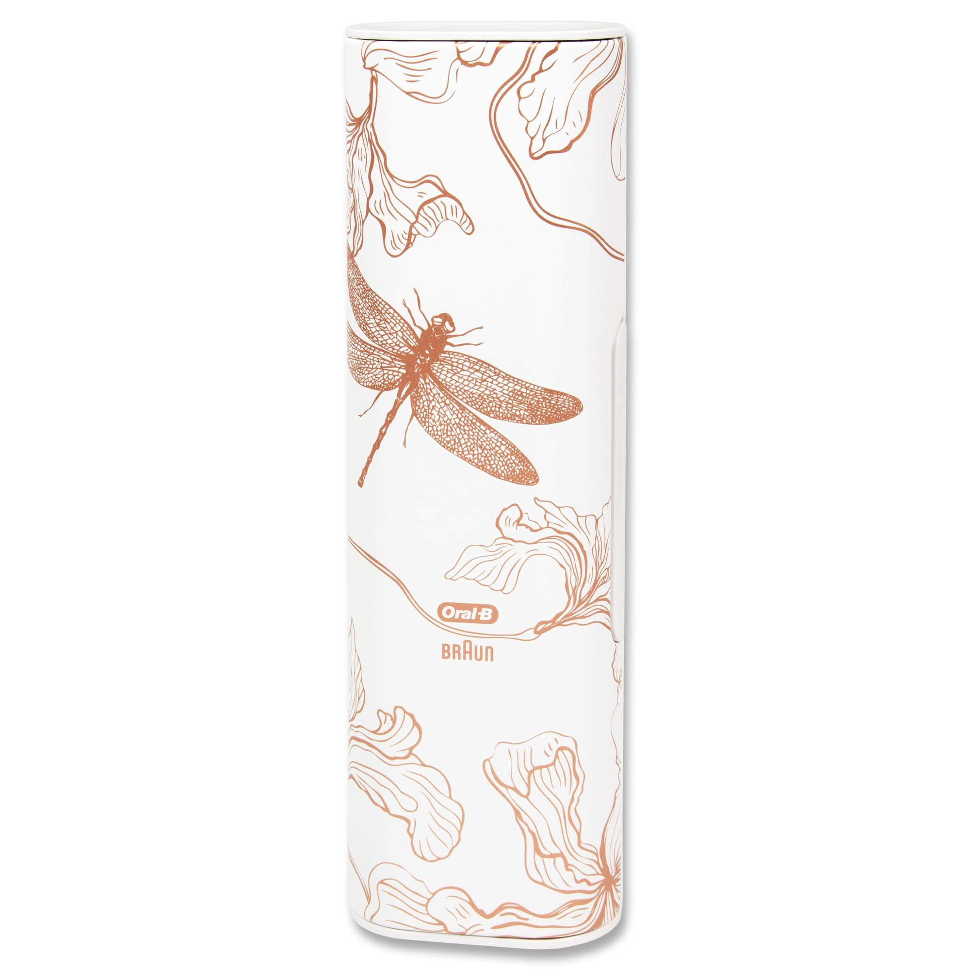 Oral-B Genius Series Travel Toothbrush Kit - 1 Handpiece 2 Toothbrush Heads Dragonfly Gold